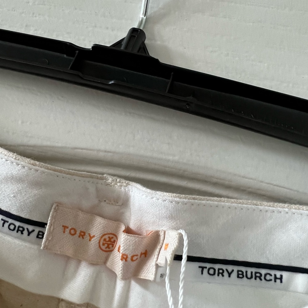 NWT Tory Burch Canvas pleated trouser size 10 - Picture 4 of 4